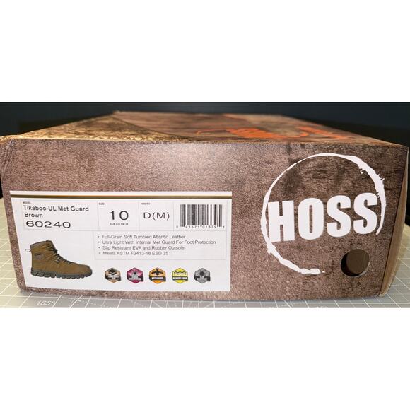 Hoss Tikaboo-UL Met Guard Brown Composite Toe Boot 60240 Men\'s 10D main image 10